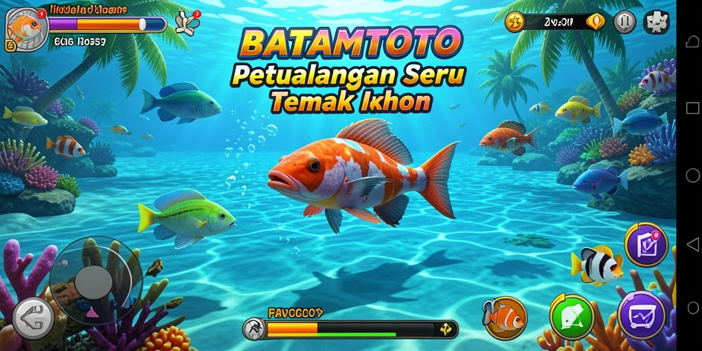 Tampilan gameplay seru dari BATAMTOTO saat menembak ikan.
