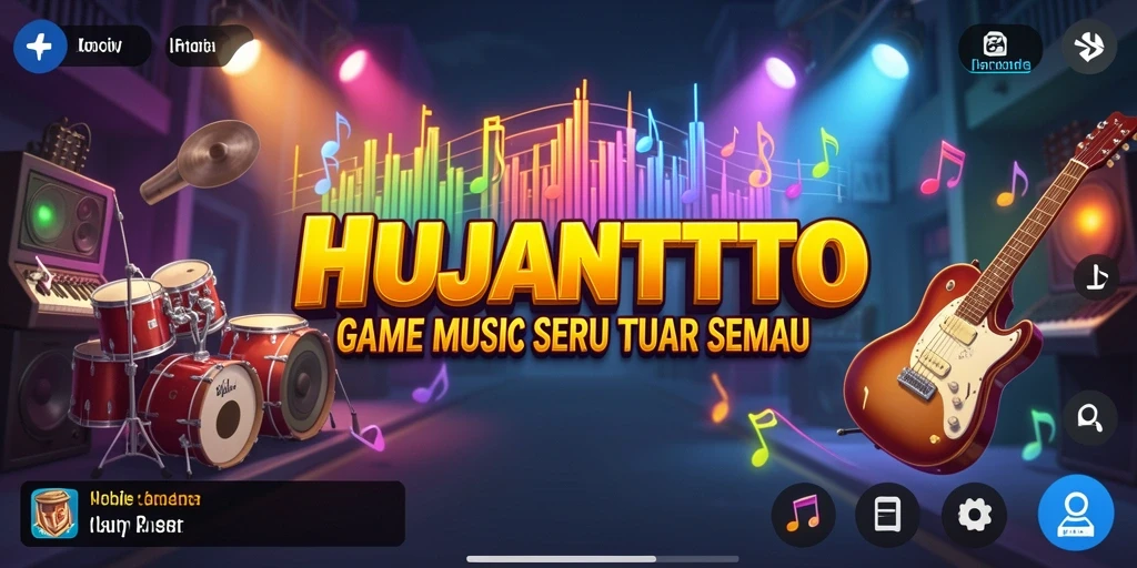 Tampilan gameplay HUJANTOTO yang menawan dan penuh warna