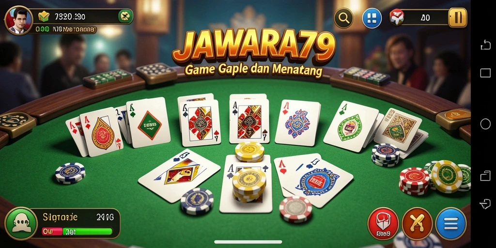 Tampilan gameplay menarik dari JAWARA79 yang penuh strategi Gaple.