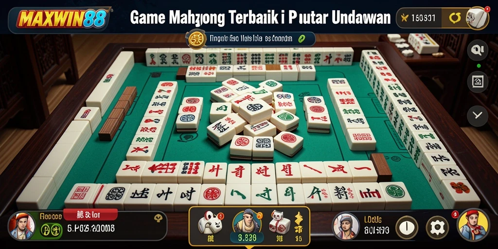 Menggambarkan gameplay seru dari game Mahjong MAXWIN88.