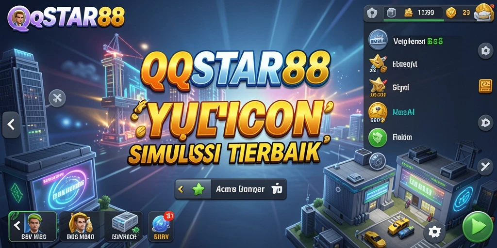 Tangkapan layar gameplay QQSTAR88 yang menampilkan manajemen bisnis tycoon.