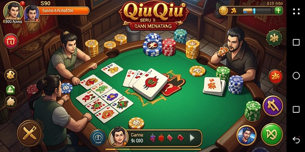 Tampilan permainan QiuQiu yang menarik di S80.