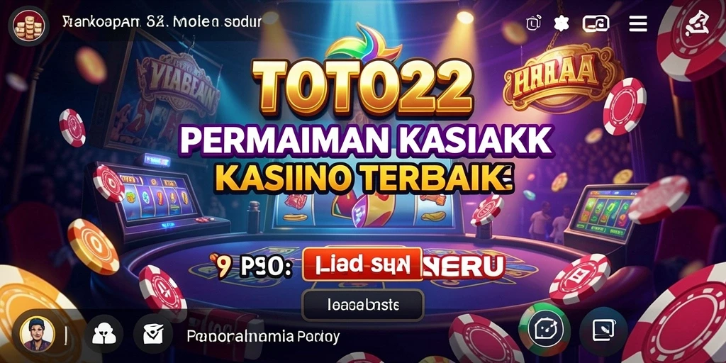 Tampilan gameplay TOTO22 dengan suasana Kasino yang seru.